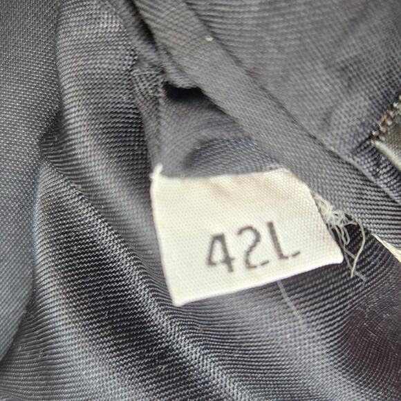 Van Heusen Men's Blazer 42L 42 L Long Black Suit Coat 2 Button Sport Jacket - Picture 4 of 8